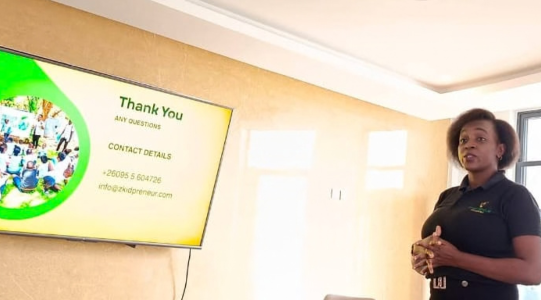 CEO of Zedkidprenuer presented about their project during our weekly meeting