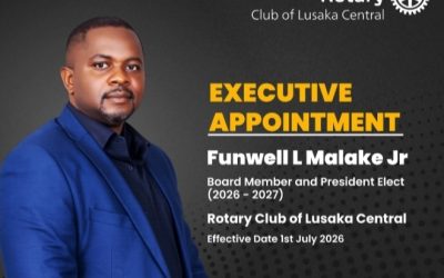 Induction dinner 6th June 2026 of the president elect Funwell L Malake 2026 2027 rotary year