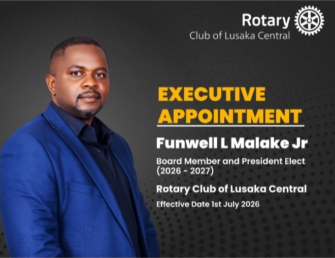 Induction dinner 6th June 2026 of the president elect Funwell L Malake 2026 2027 rotary year