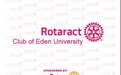 Rotaract club of Eden University was officially inaugurated by handing over the chain to the Charter President Francis Musonda by AG Chama