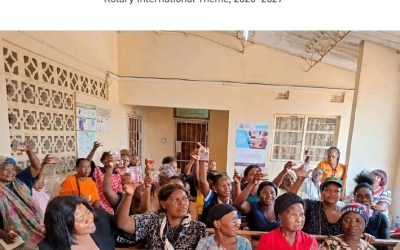 The District News letter features Rotary Club of Lusaka Central Training Project on front page
